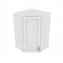 Shaker Designer White Corner Wall Cabinet - 24" W x 36" H x 12" D 24" W