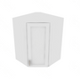 Shaker Designer White Corner Wall Cabinet - 27" W x 36" H x 15" D 27" W