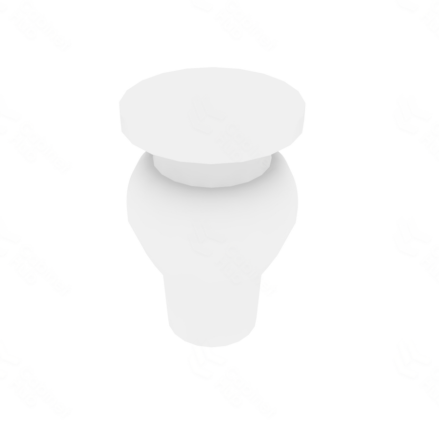 Shaker Designer White Cabinet Leg - 3" W x 4.5" H x 3" D 3" W