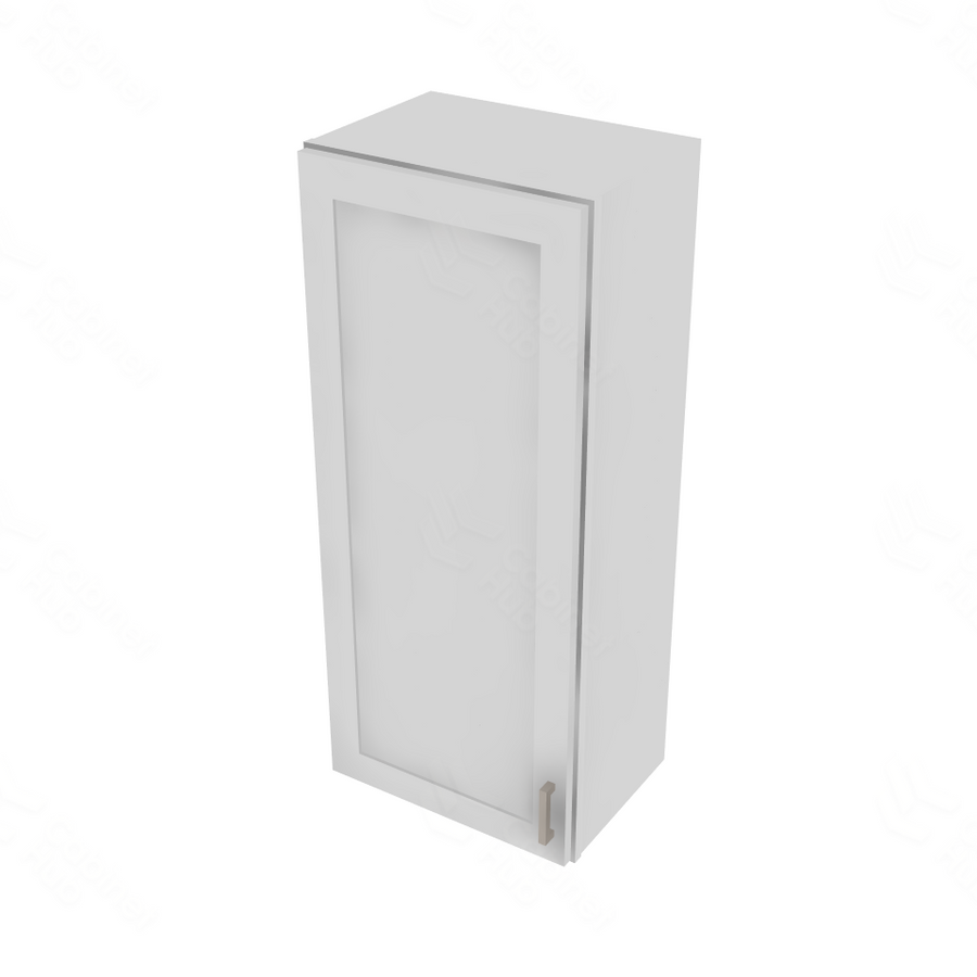 Shaker Designer White Double Door Wall Cabinet - 18" W x 42" H x 12" D 18" W