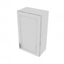 Shaker Designer White Single Door Wall Cabinet - 21" W x 36" H x 12" D 21" W