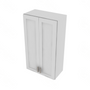 Shaker Designer White Double Door Wall Cabinet - 24" W x 42" H x 12" D 24" W