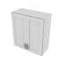 Shaker Designer White Double Door Wall Cabinet - 27" W x 30" H x 12" D 27" W