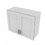 Shaker Designer White Double Door Wall Cabinet - 30" W x 24" H x 12" D 30" W