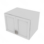 Shaker Designer White Double Door Wall Cabinet - 33" W x 24" H x 24" D 33" W