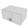 Shaker Designer White Refrigerator Wall Cabinet - 36" W x 18" H x 24" D 36" W