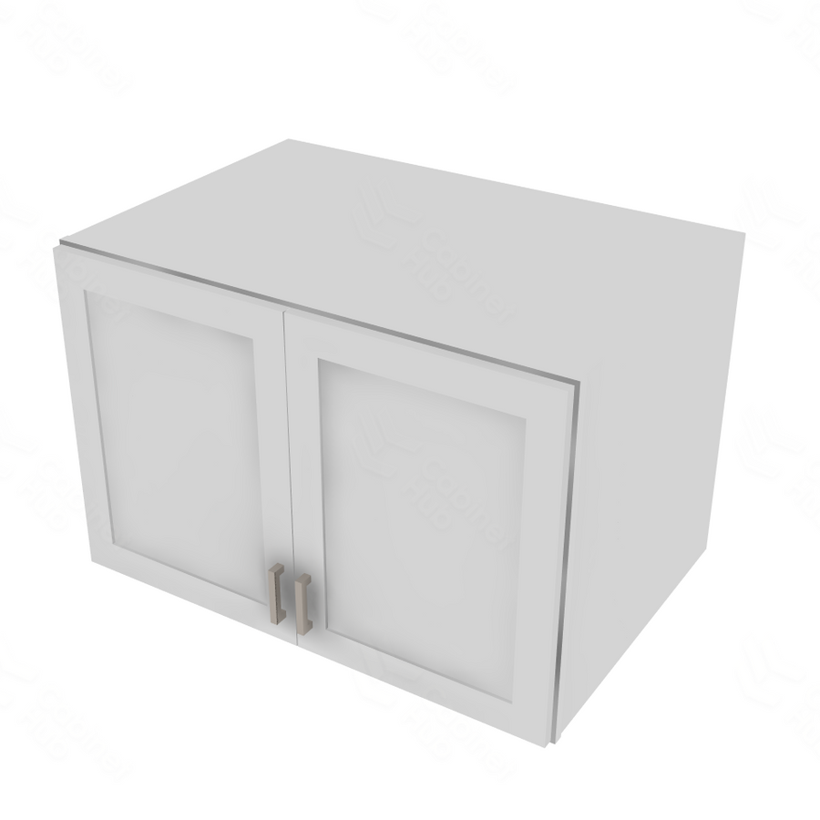 Shaker Designer White Refrigerator Wall Cabinet - 36" W x 24" H x 24" D 36" W