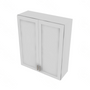 Shaker Designer White Double Door Wall Cabinet - 36" W x 42" H x 12" D 36" W