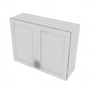 Shaker Designer White Double Door Wall Cabinet - 39" W x 30" H x 12" D 39" W