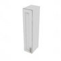 Shaker Designer White Double Door Wall Cabinet - 9" W x 42" H x 12" D 9" W