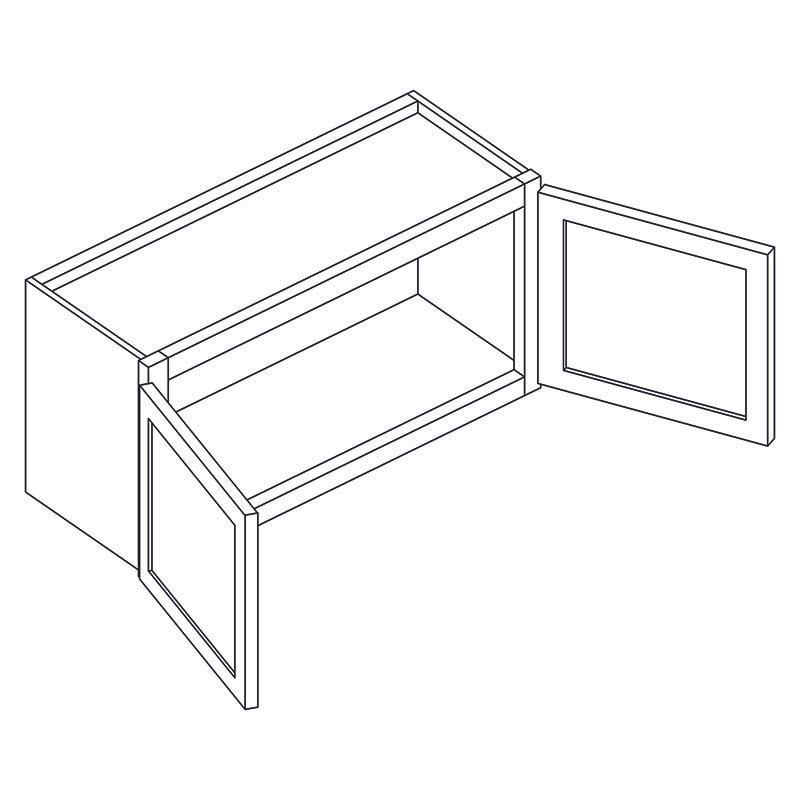 Shaker Designer White Slab Oven Cabinet Drawer - 32.5" W x 6.75" H