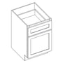 Shaker Designer White 5-Piece Desk Drawer Base Cabinet - 18" W x 29.5" H x 24" D